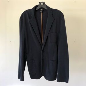 H&M Casual Knit Blazer 36R Navy Blue